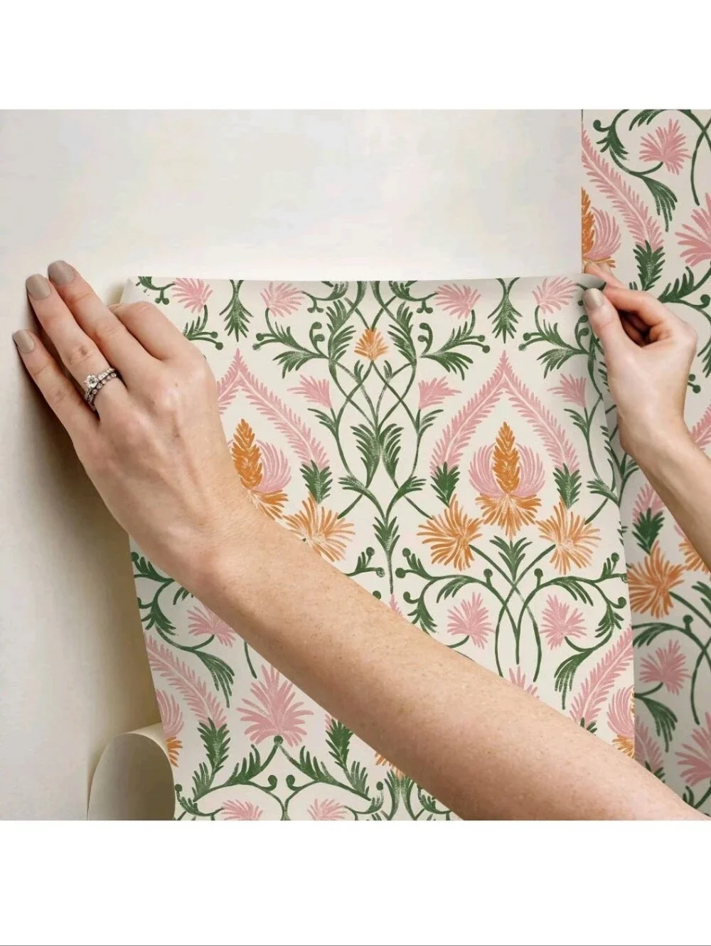 Brewster Peel and Stick 1pc Wallpaper Isle Pink